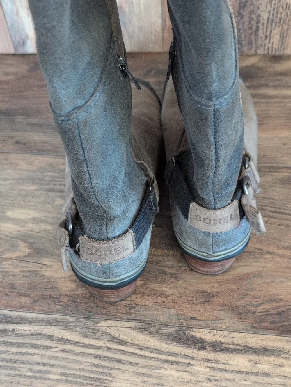 Sorel Slimboot Knee High Waterproof Leather Suede Riding Boots 7.5 521A